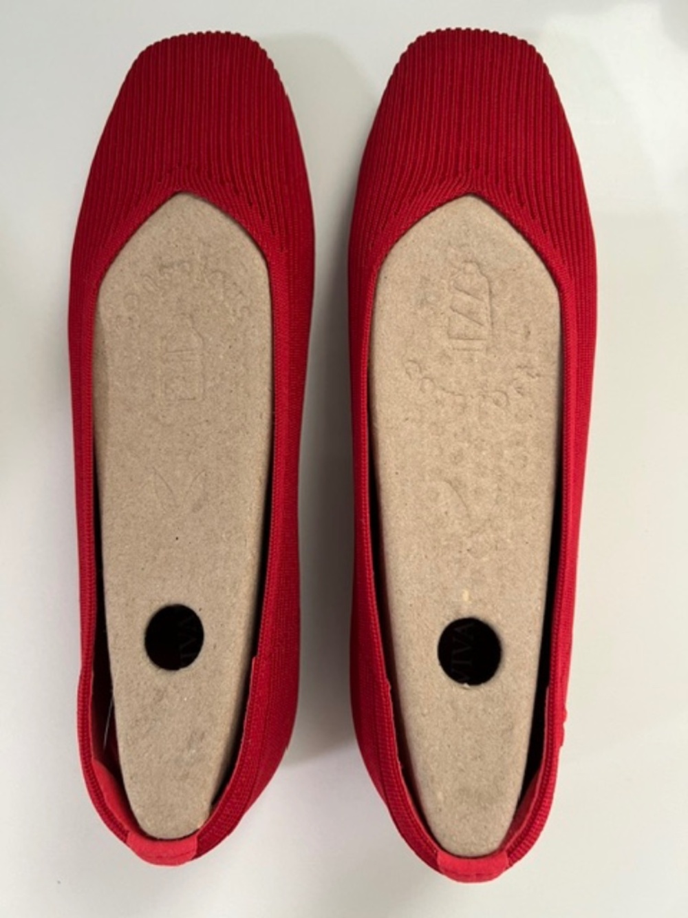 Women's Red Ballet Flats — Slip-On Comfort and Everyday Style New In Box
